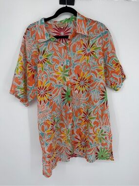 Far Away size XL tropical button up